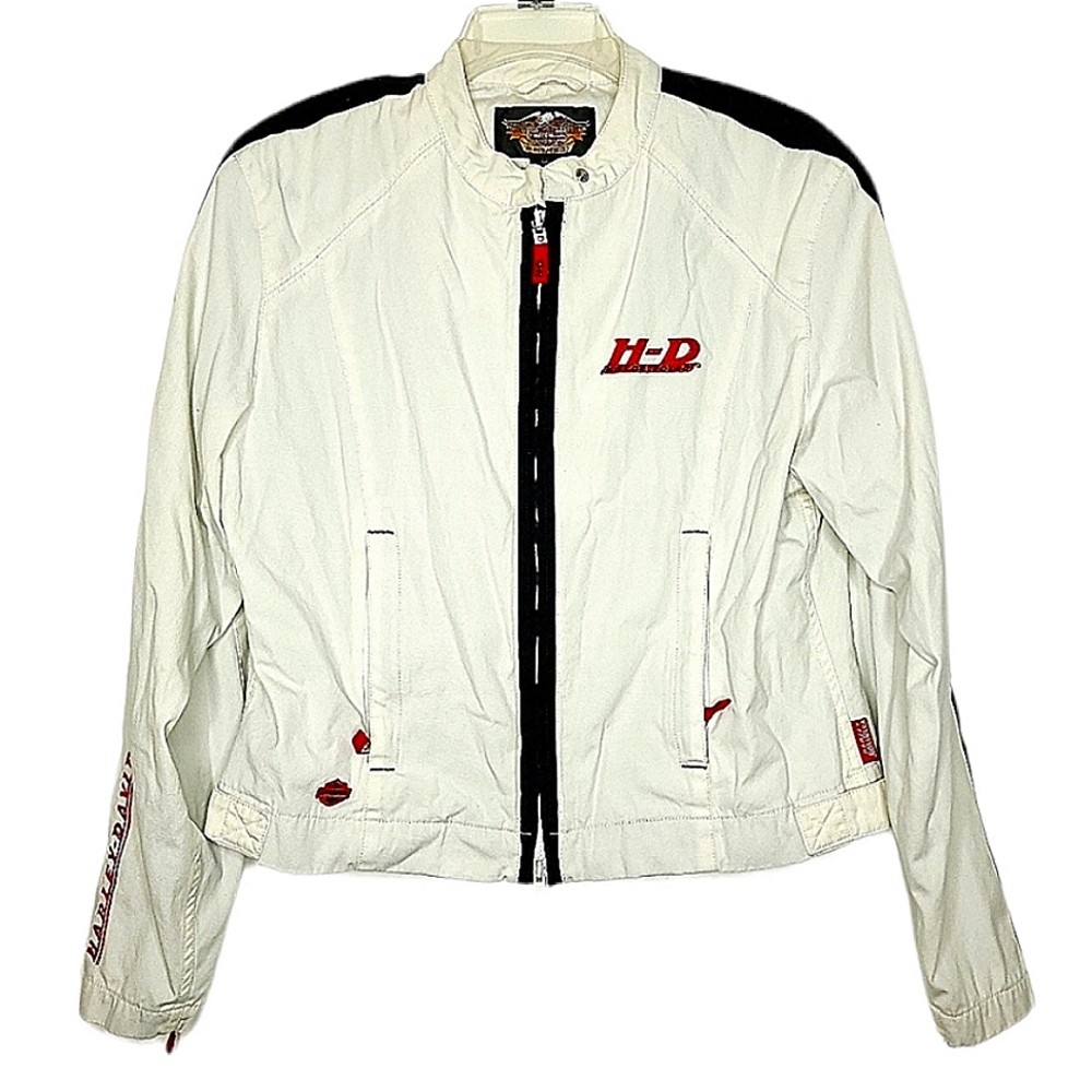 Harley-Davidson White and Black Women's Jacket